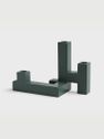 Candle holder tube green large