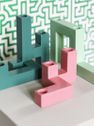 Candle holder tube green large