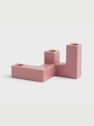 Candle holder tube pink small