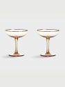 Coupe champagne pink set of 2
