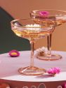Coupe champagne pink set of 2