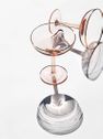 Coupe champagne pink set of 2