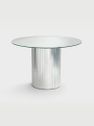 Table mirror silver