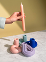 Templo Candle Holder Blue