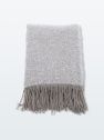 Toby Throw Grey/White