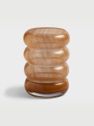 Vase chubby orange