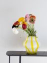 Vase Curlie Yellow