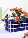 Vase tile blue