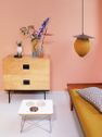 Vase trunk bicolour blue