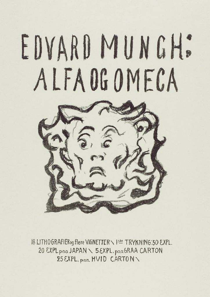 Plakat - Alpha And Omega Title Page By Munch 21x30 - Dear Sam