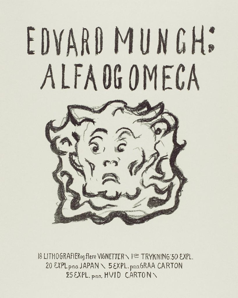 Plakat - Alpha And Omega Title Page By Munch 40x50 - Dear Sam