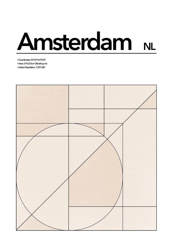Poster - Amsterdam Abstract 21x30 - Dear Sam
