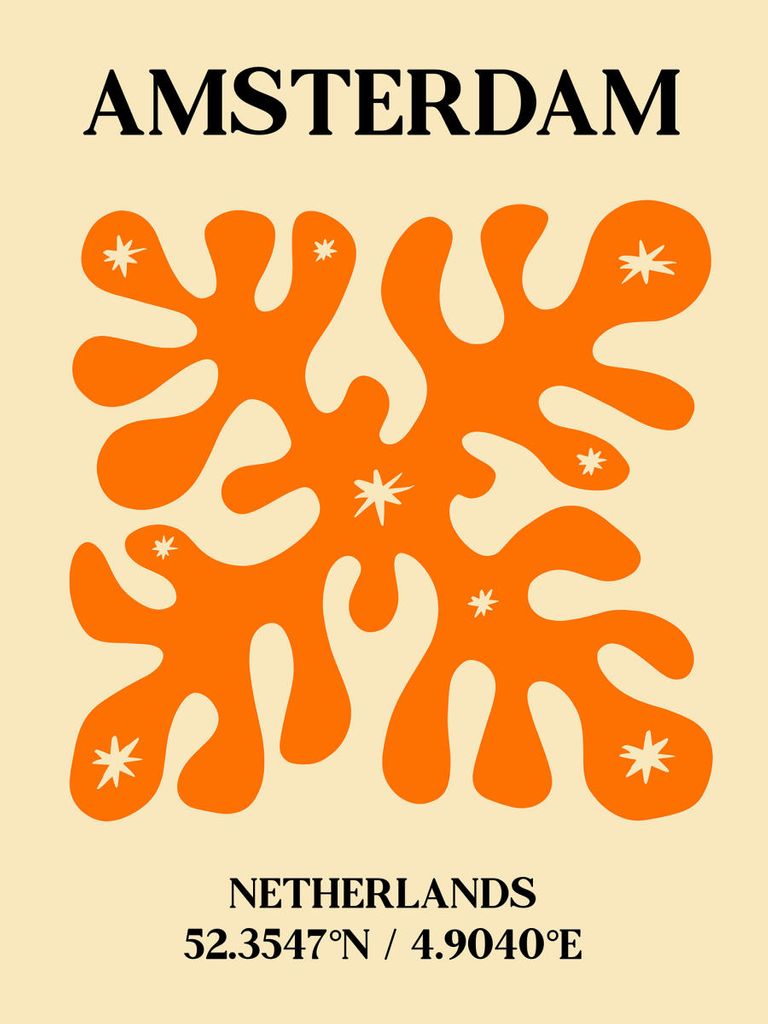 Poster - Amsterdam Pattern 30x40 - Dear Sam
