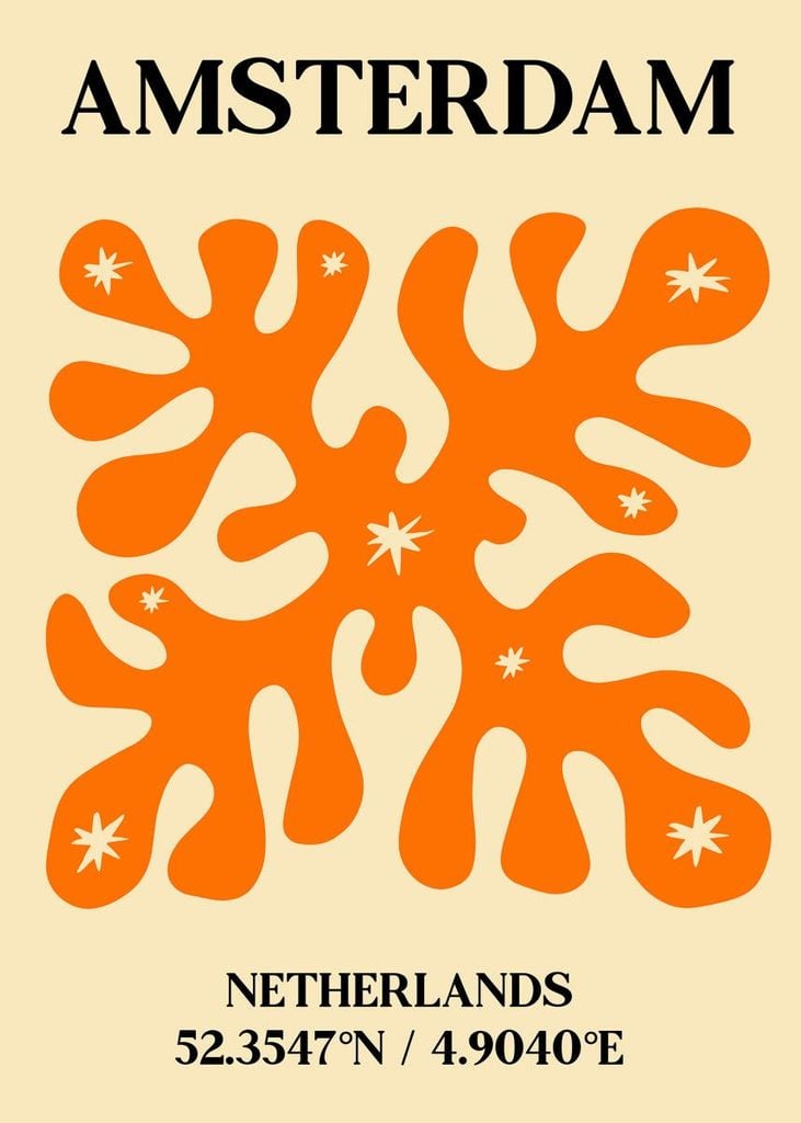 Poster - Amsterdam Pattern 50x70 - Dear Sam
