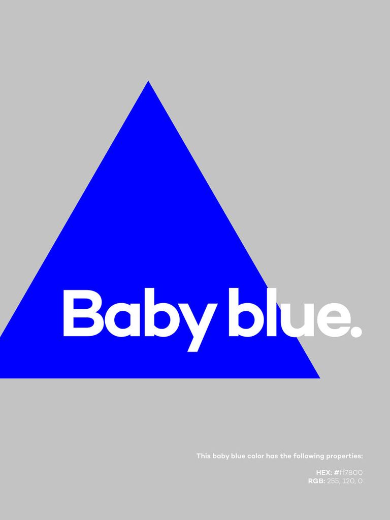 Poster - Baby Blue 30x40 - Dear Sam
