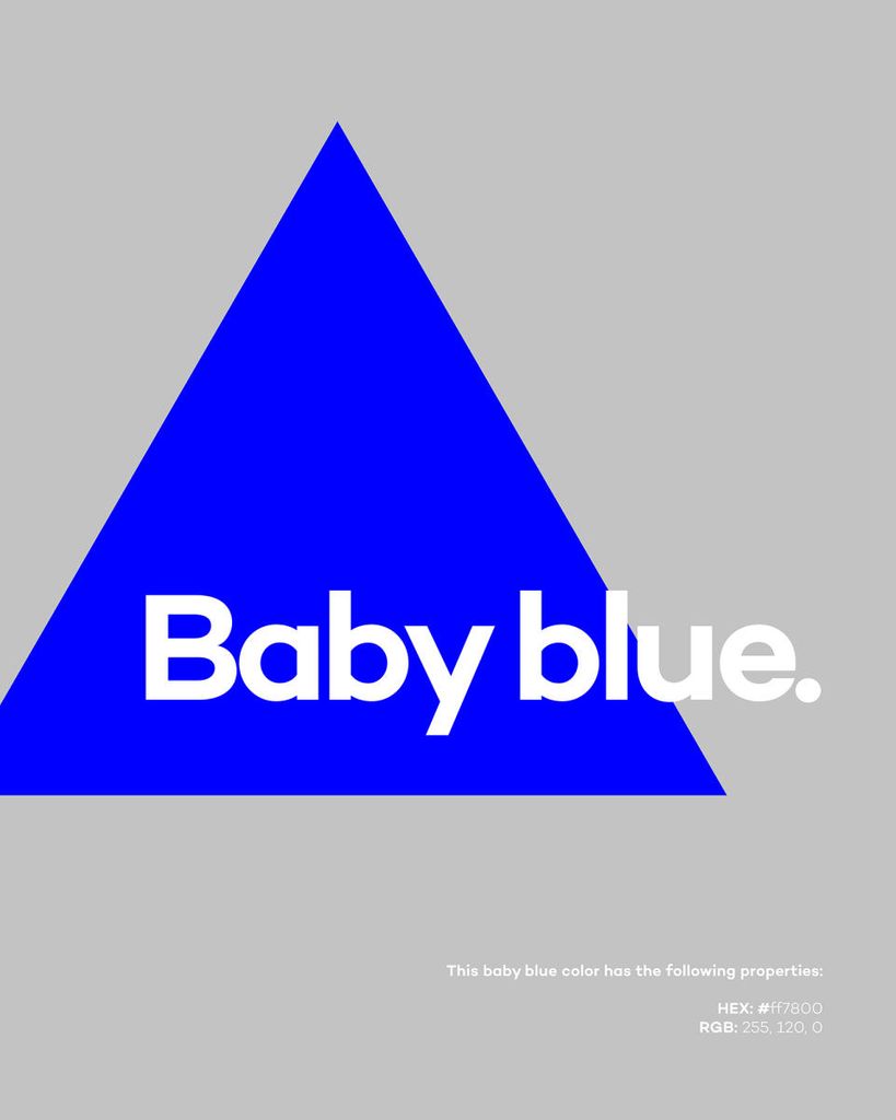 Poster - Baby Blue 40x50 - Dear Sam