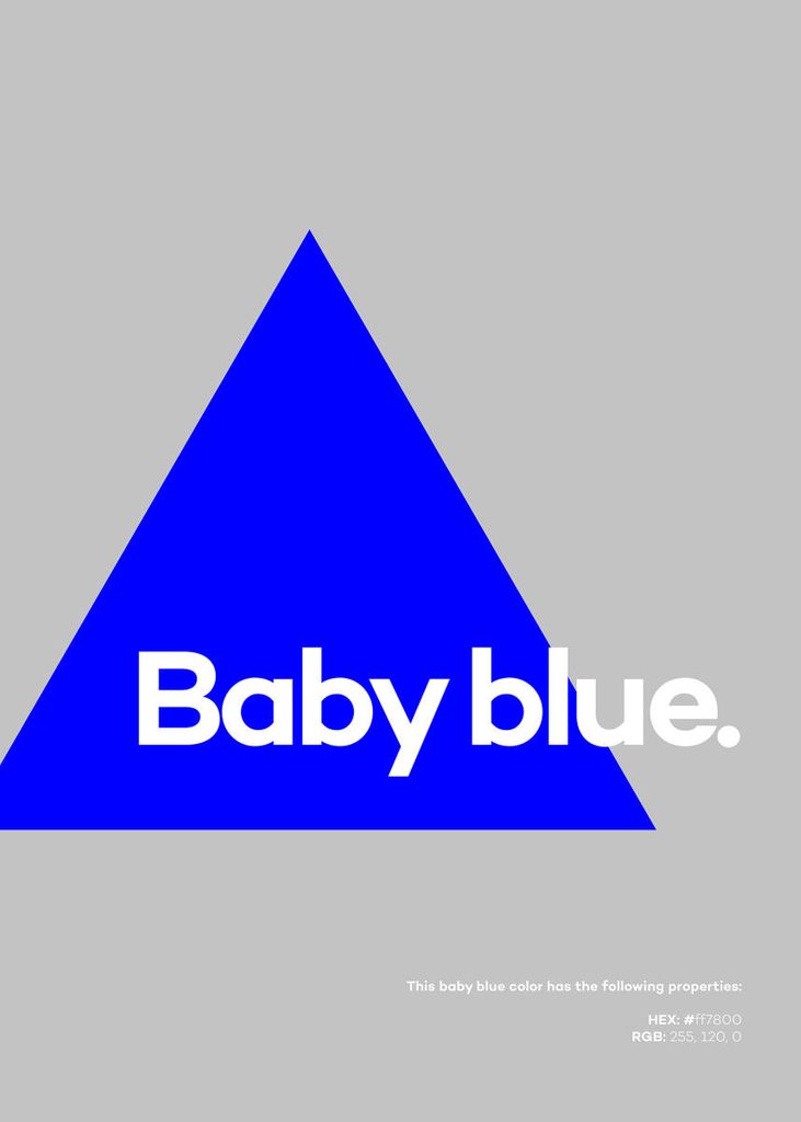 Poster - Baby Blue 50x70 - Dear Sam