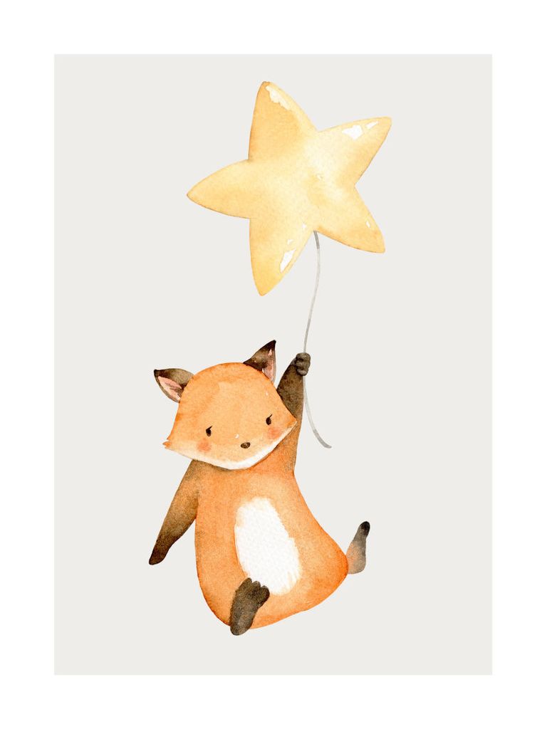 Poster - Baby Fox 30x40 - Dear Sam