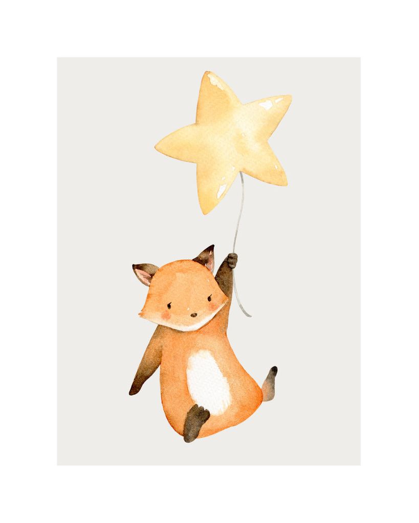 Poster - Baby Fox 40x50 - Dear Sam