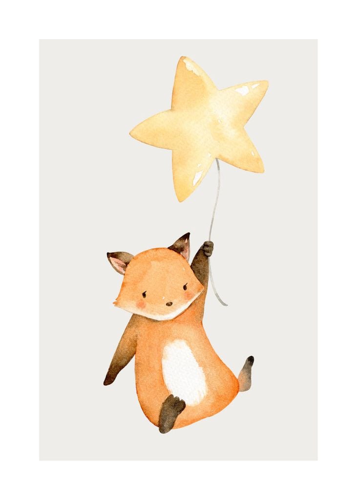 Poster - Baby Fox 50x70 - Dear Sam