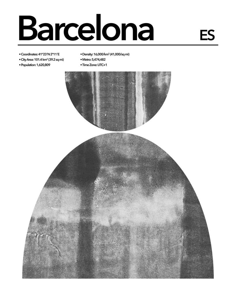 Poster - Barcelona Abstract 40x50 - Dear Sam