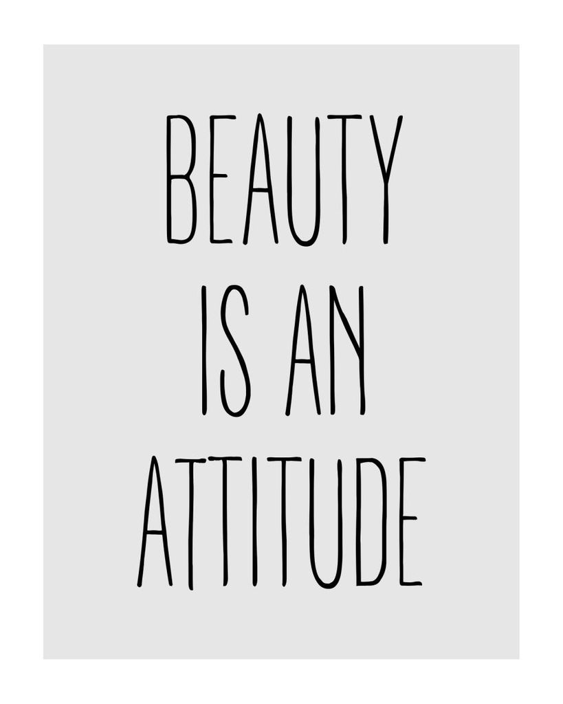 Poster - Beauty Is An Attitude 40x50 - Dear Sam