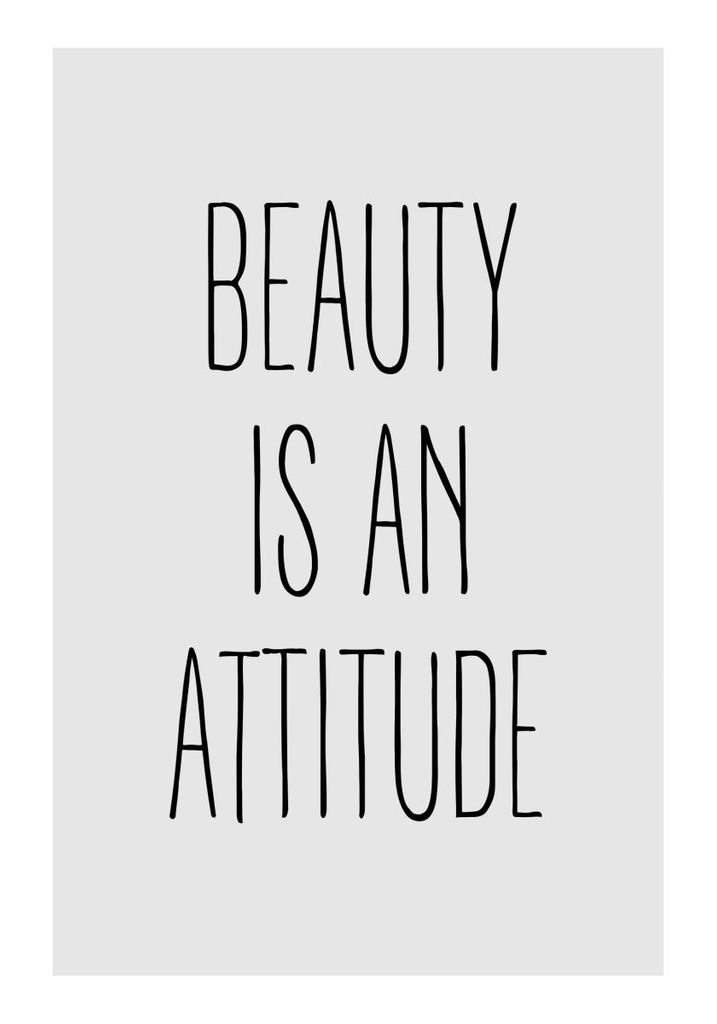 Poster - Beauty Is An Attitude 70x100 - Dear Sam
