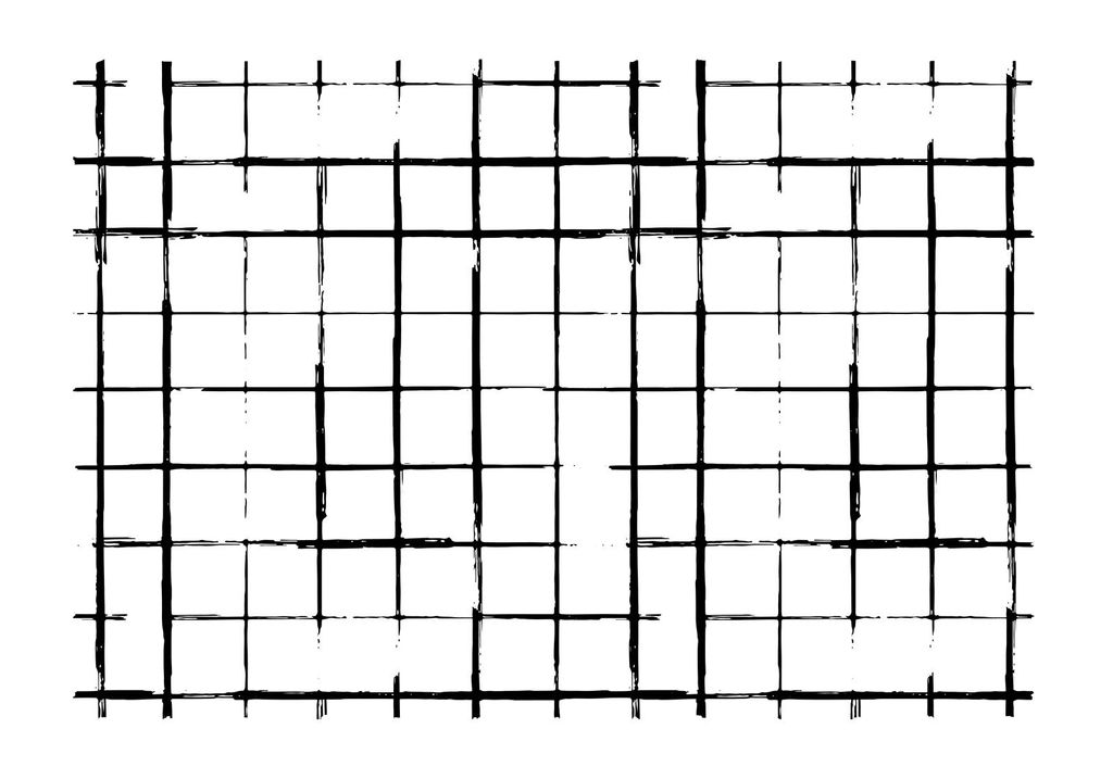 Poster - Black & White Grid 100x70 - Dear Sam