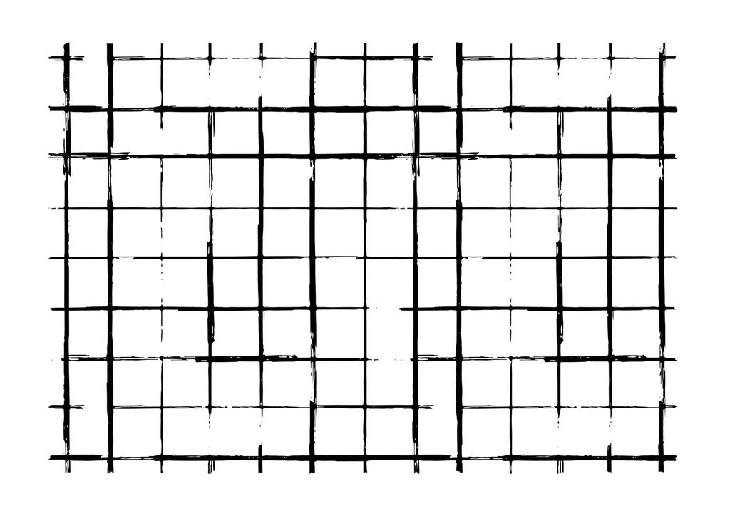 Poster - Black & White Grid 30x21 - Dear Sam