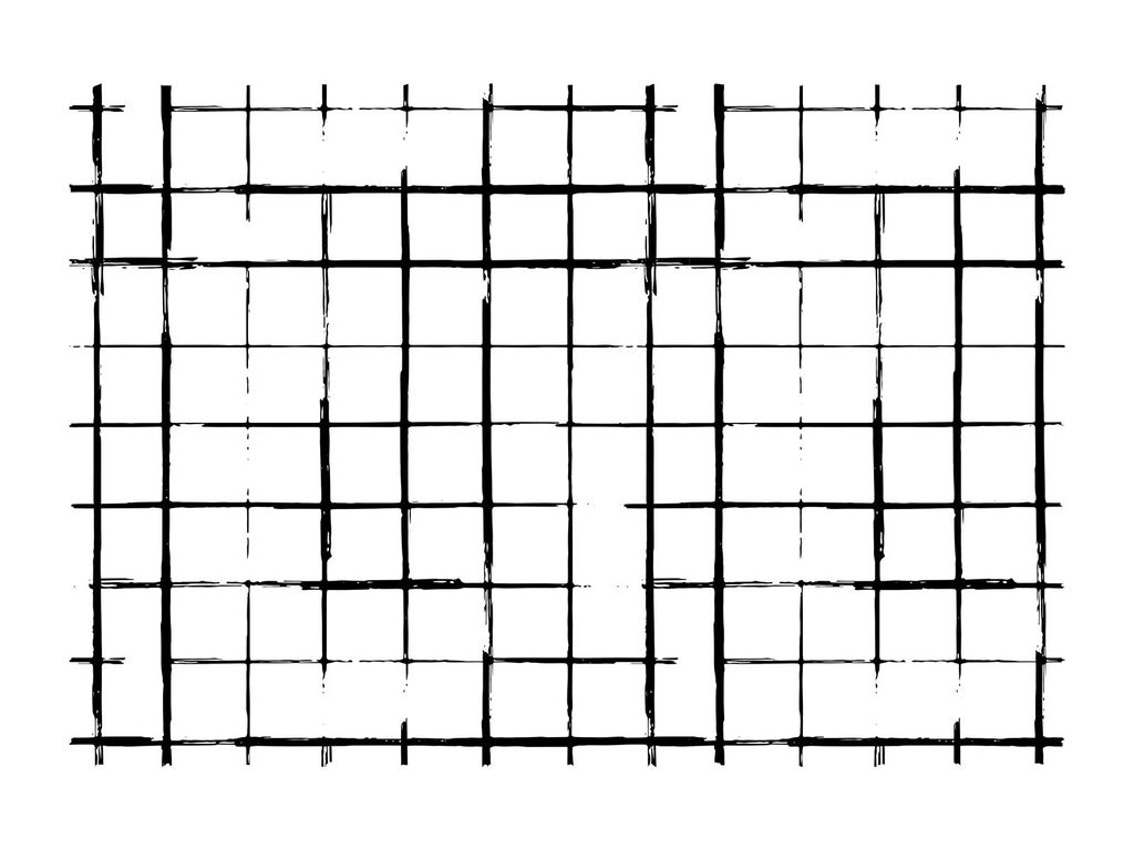 Poster - Black & White Grid 40x30 - Dear Sam