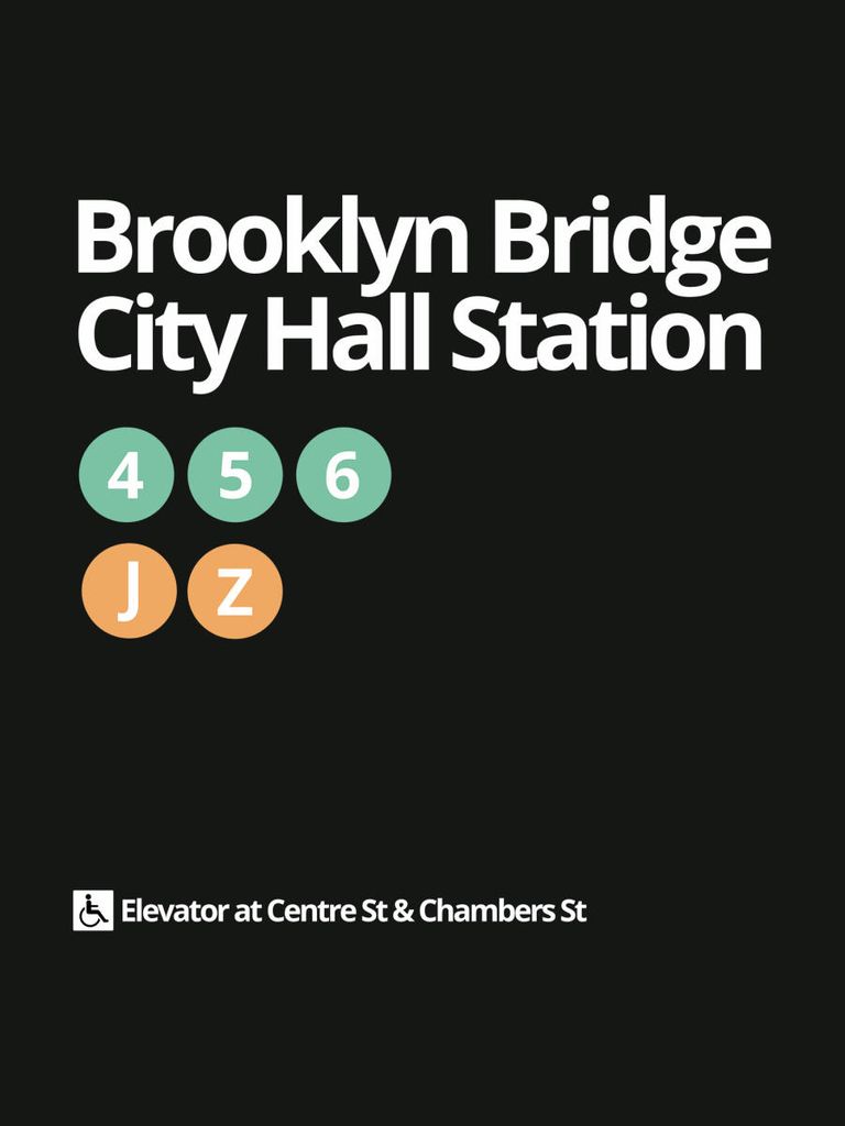 Poster - Brooklyn Bridge City Hall 30x40 - Dear Sam