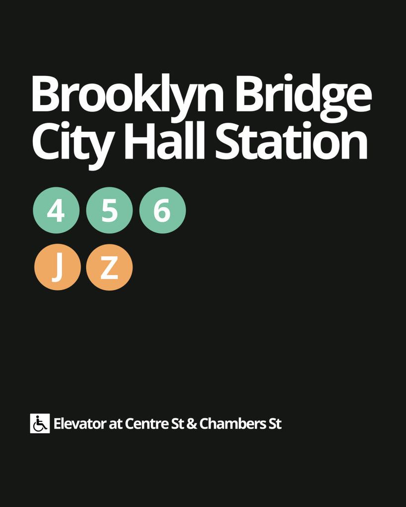 Poster - Brooklyn Bridge City Hall 40x50 - Dear Sam