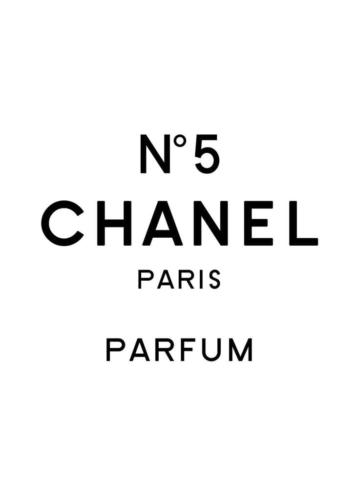 Dear Sam Poster, Chanel Paris 50x70 - Zitate, Typografie, Mode, Coco, Schriftart