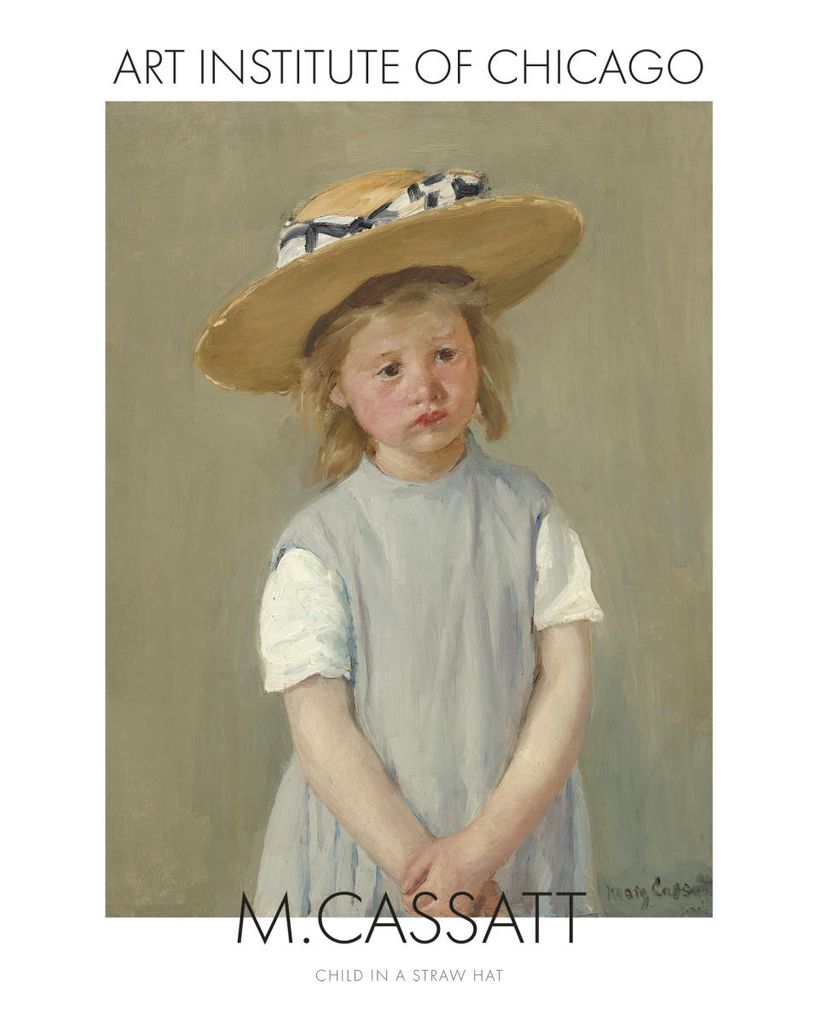 Poster - Child In A Straw Hat By Mary Cassatt 40x50 - Dear Sam