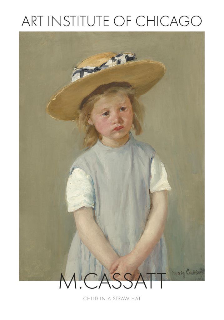Poster - Child In A Straw Hat By Mary Cassatt 70x100 - Dear Sam