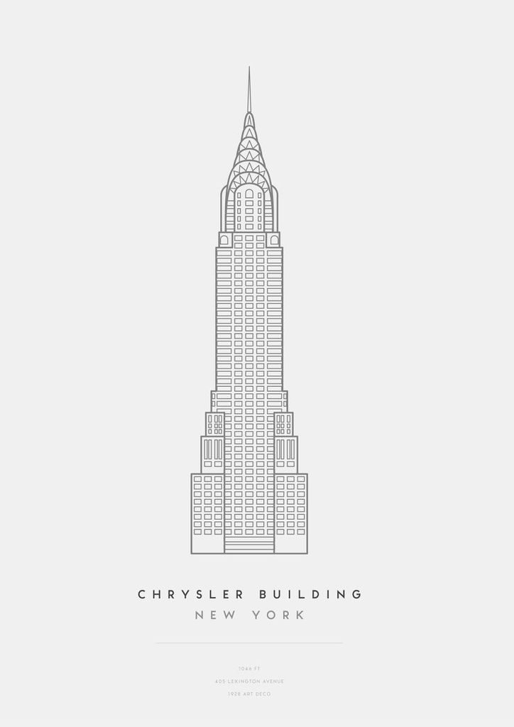 Poster - Chrysler Building 21x30 - Dear Sam