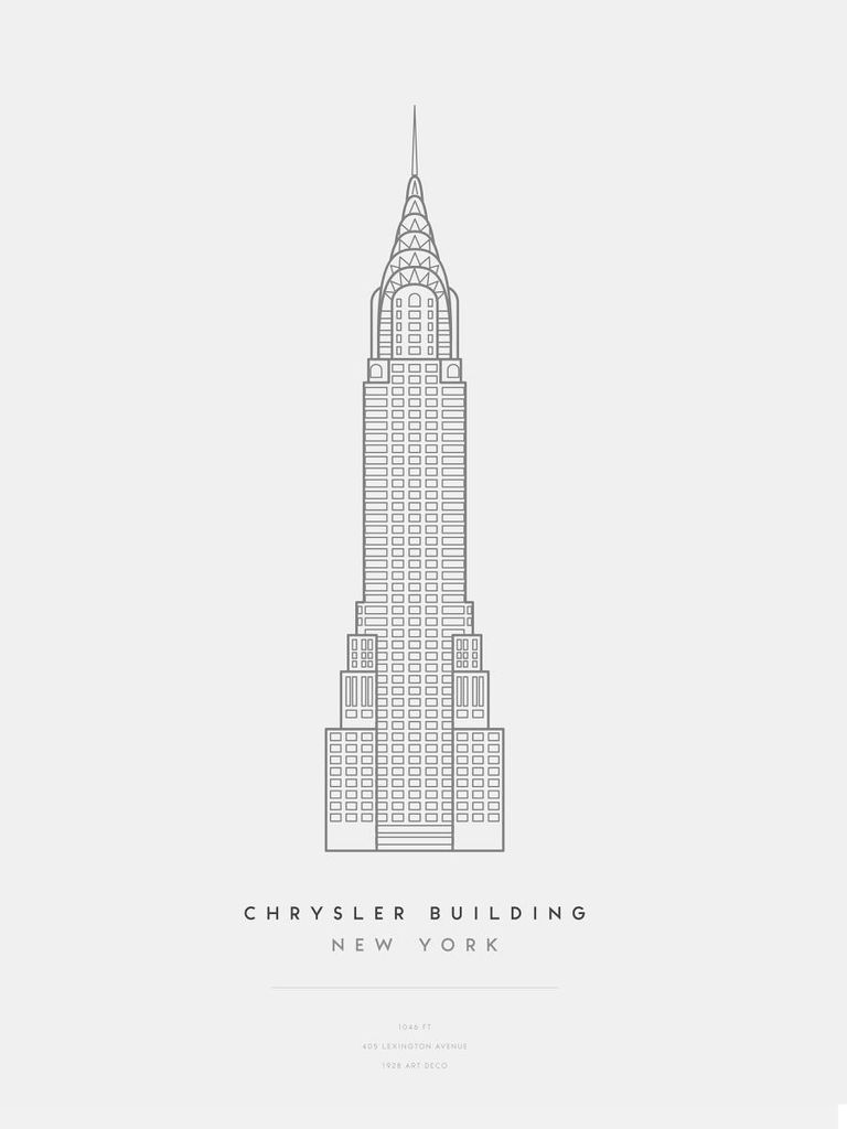 Poster - Chrysler Building 30x40 - Dear Sam