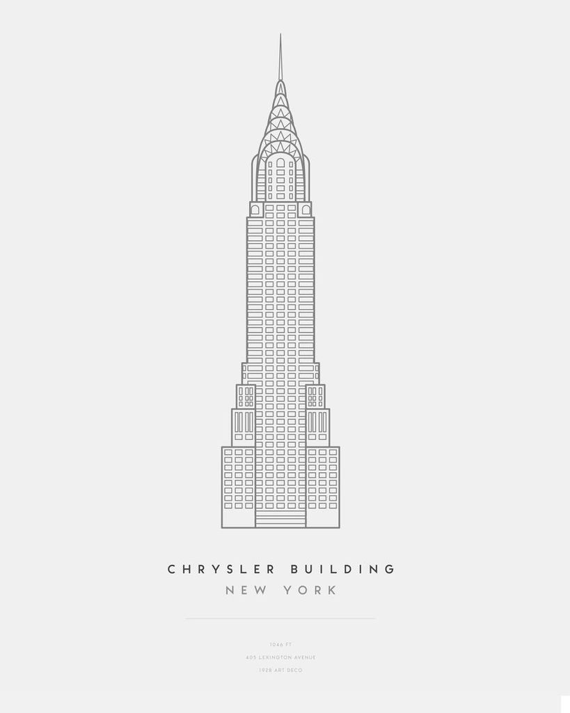 Poster - Chrysler Building 40x50 - Dear Sam