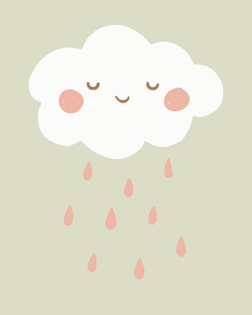 Plakat - Cute Cloud 40x50 - Dear Sam