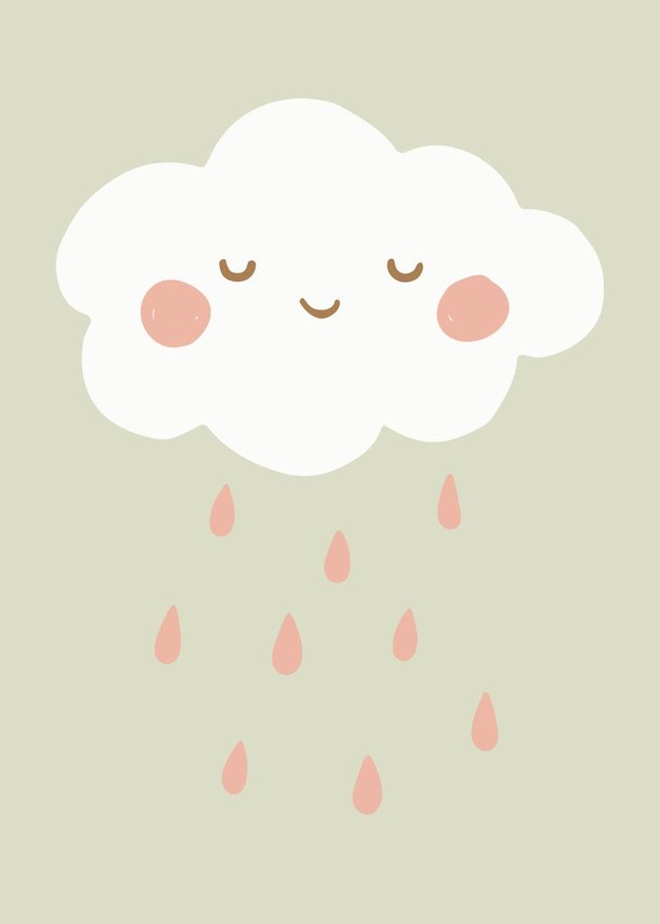 Plakat - Cute Cloud 50x70 - Dear Sam