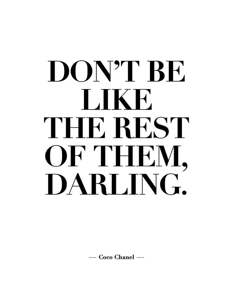 Poster - Don't Be Like The Rest Of Them 40x50 - Dear Sam