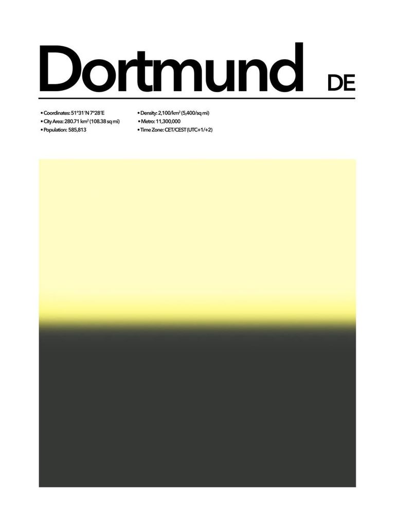 Plakat - Dortmund Abstract 30x40 - Dear Sam