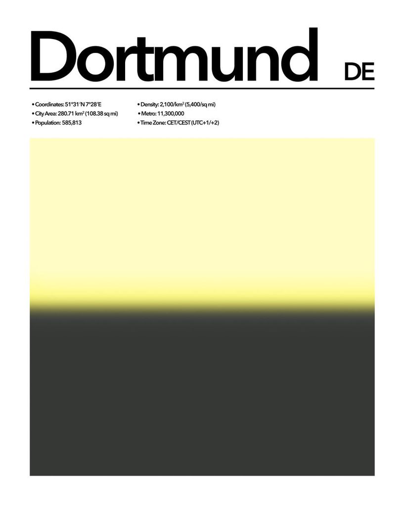 Plakat - Dortmund Abstract 40x50 - Dear Sam