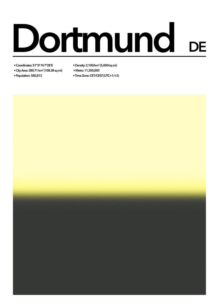 Plakat - Dortmund Abstract 50x70 - Dear Sam