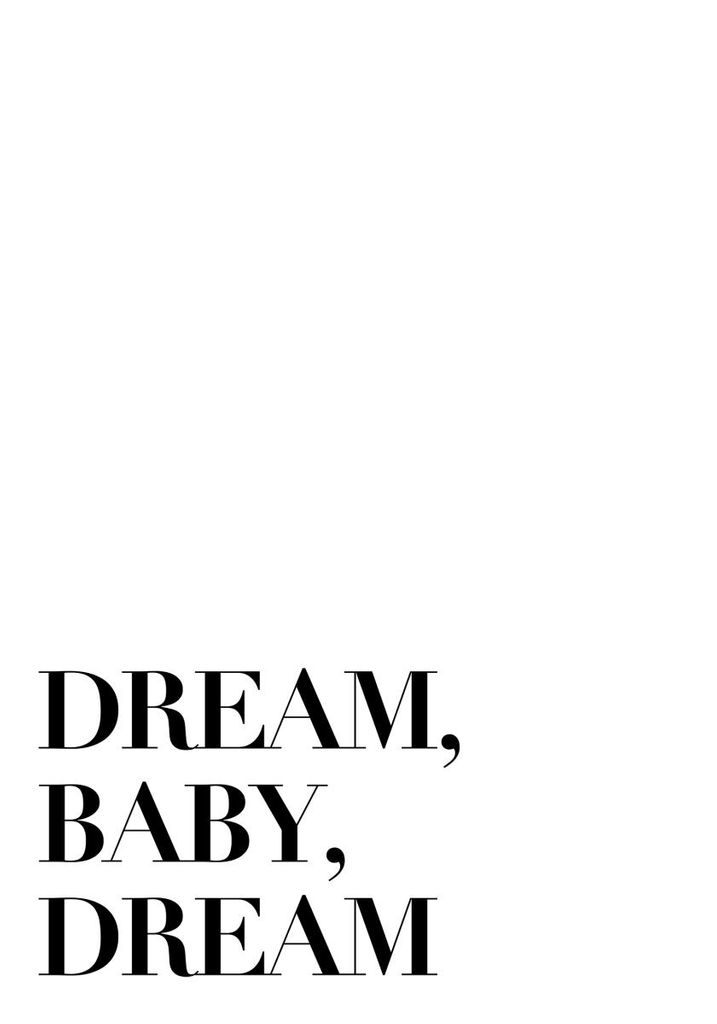 Poster - Dream Baby Dream 70x100 - Dear Sam