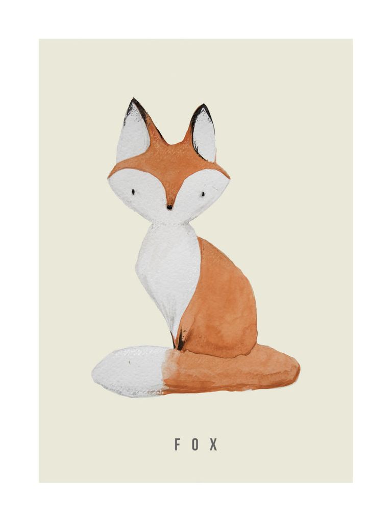 Poster - Fiery Fox 30x40 - Dear Sam