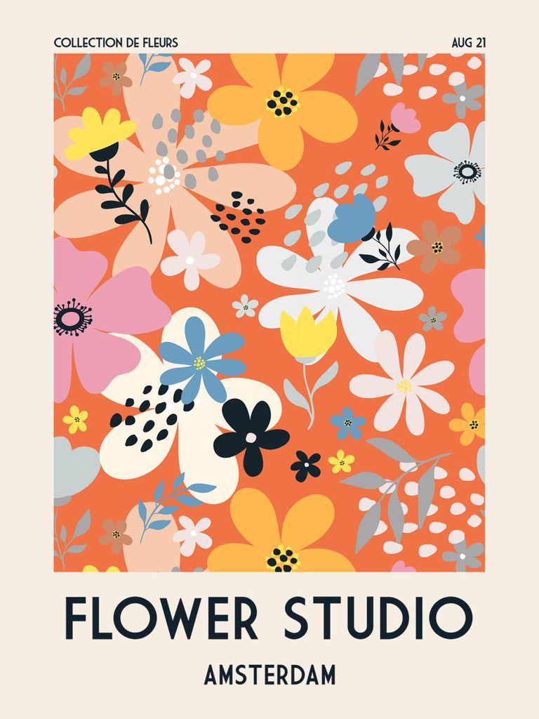 Poster - Flower Studio Amsterdam 30x40 - Dear Sam