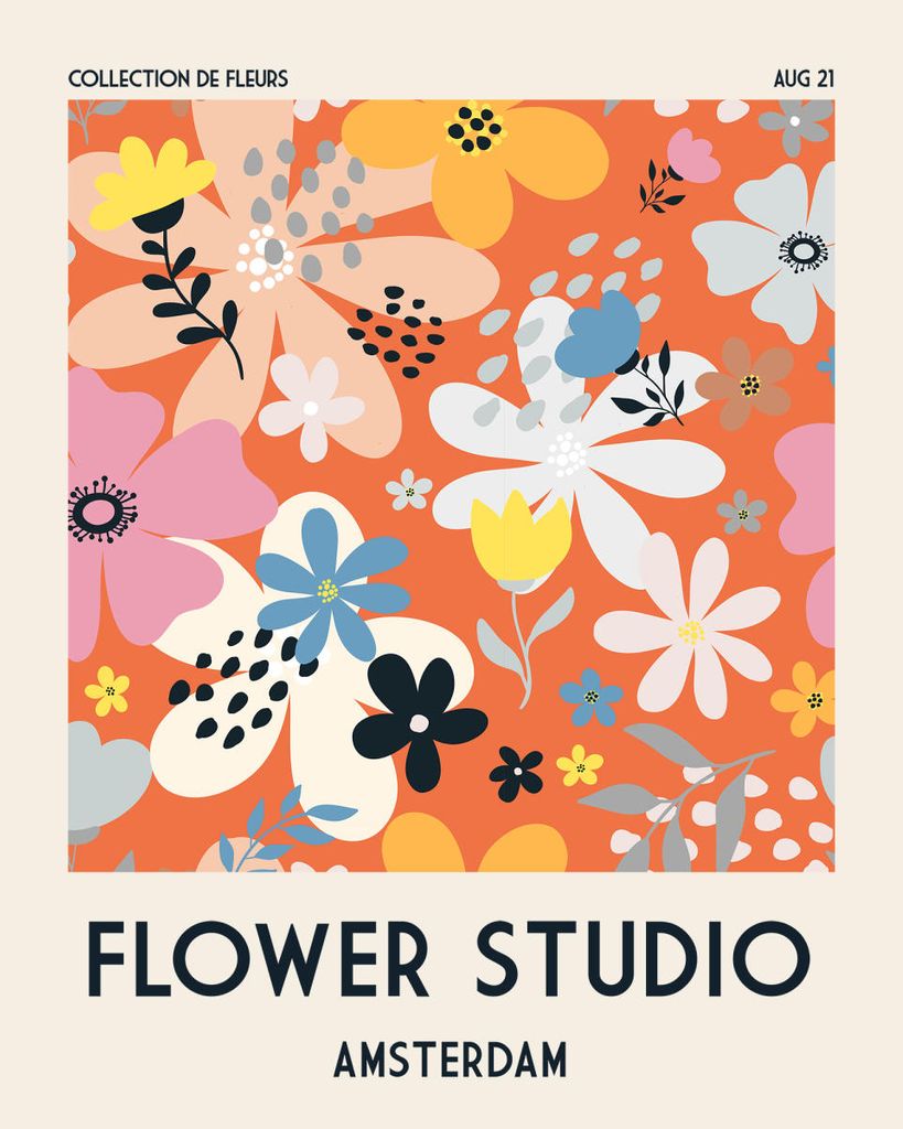 Poster - Flower Studio Amsterdam 40x50 - Dear Sam