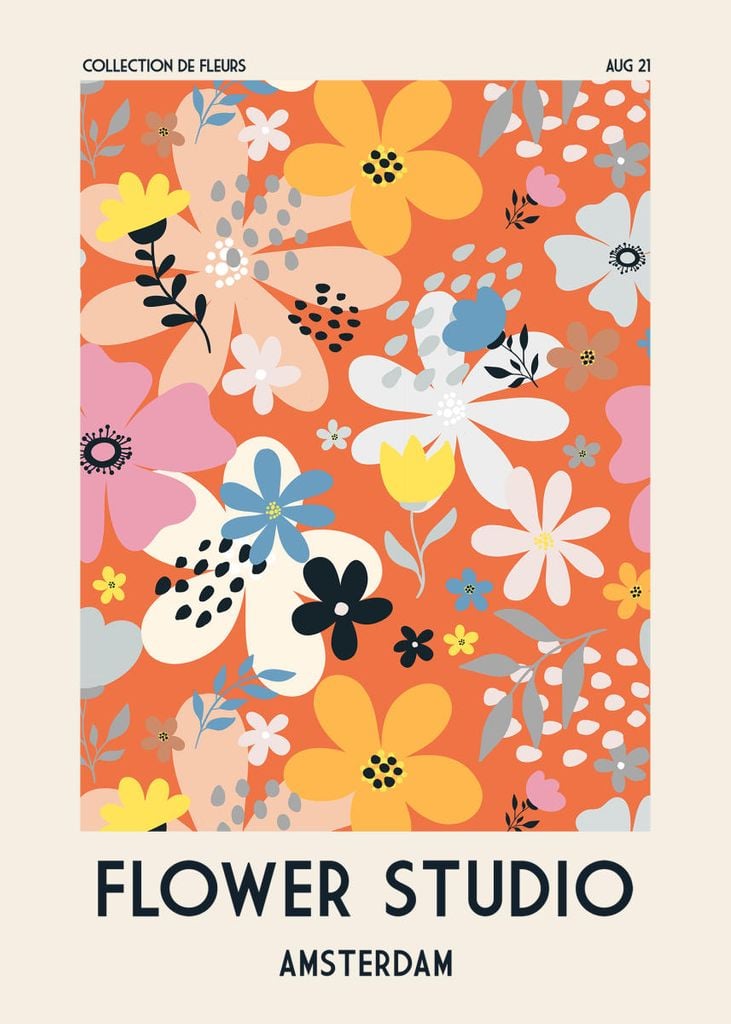 Poster - Flower Studio Amsterdam 50x70 - Dear Sam