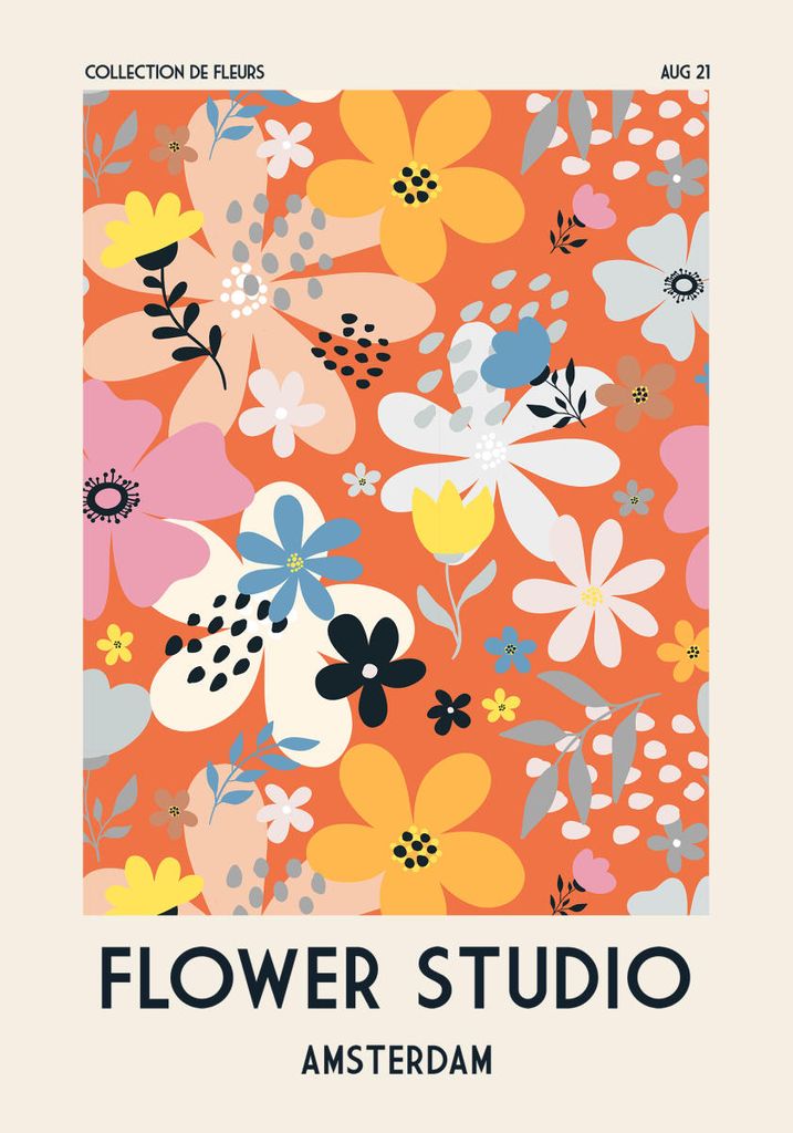 Poster - Flower Studio Amsterdam 70x100 - Dear Sam